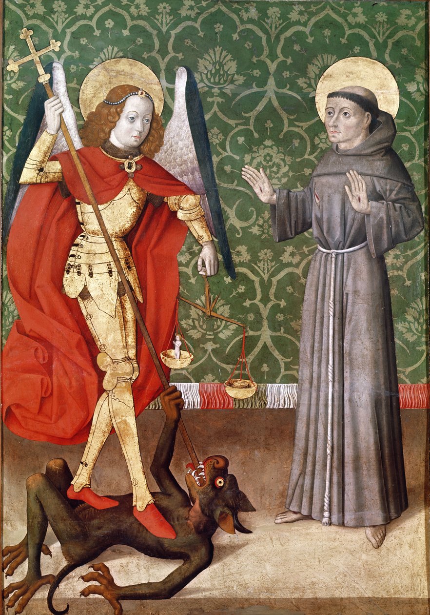 São Miguel e São Francisco de Assis, c.1480 de French School