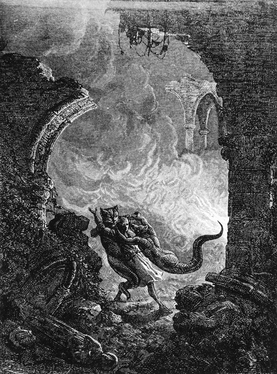 Purgatório de São Patrício, em meados da 19a. de French School