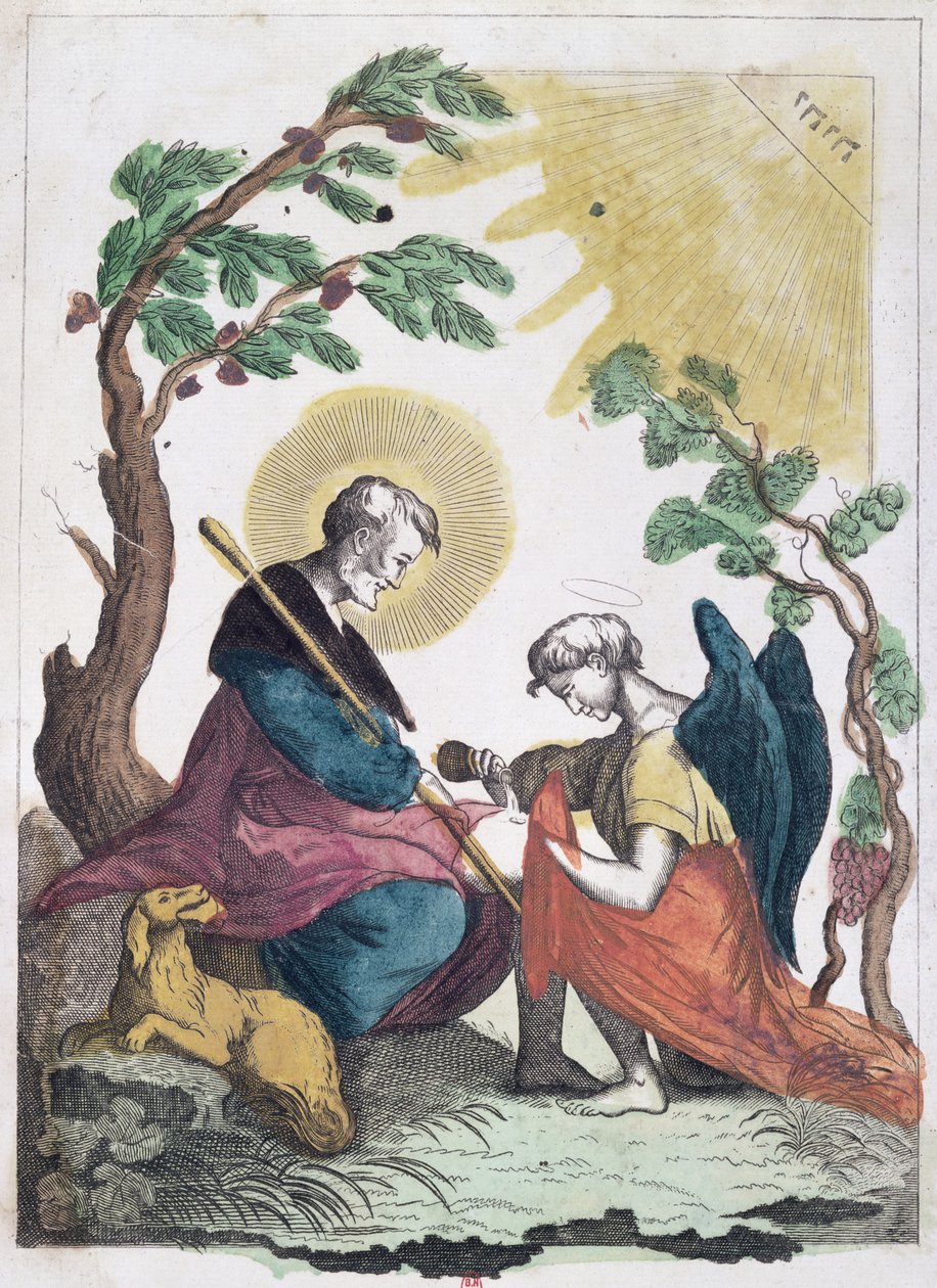 St. Rocco (1295-1327) O Cavalheiro de Montpellier de French School