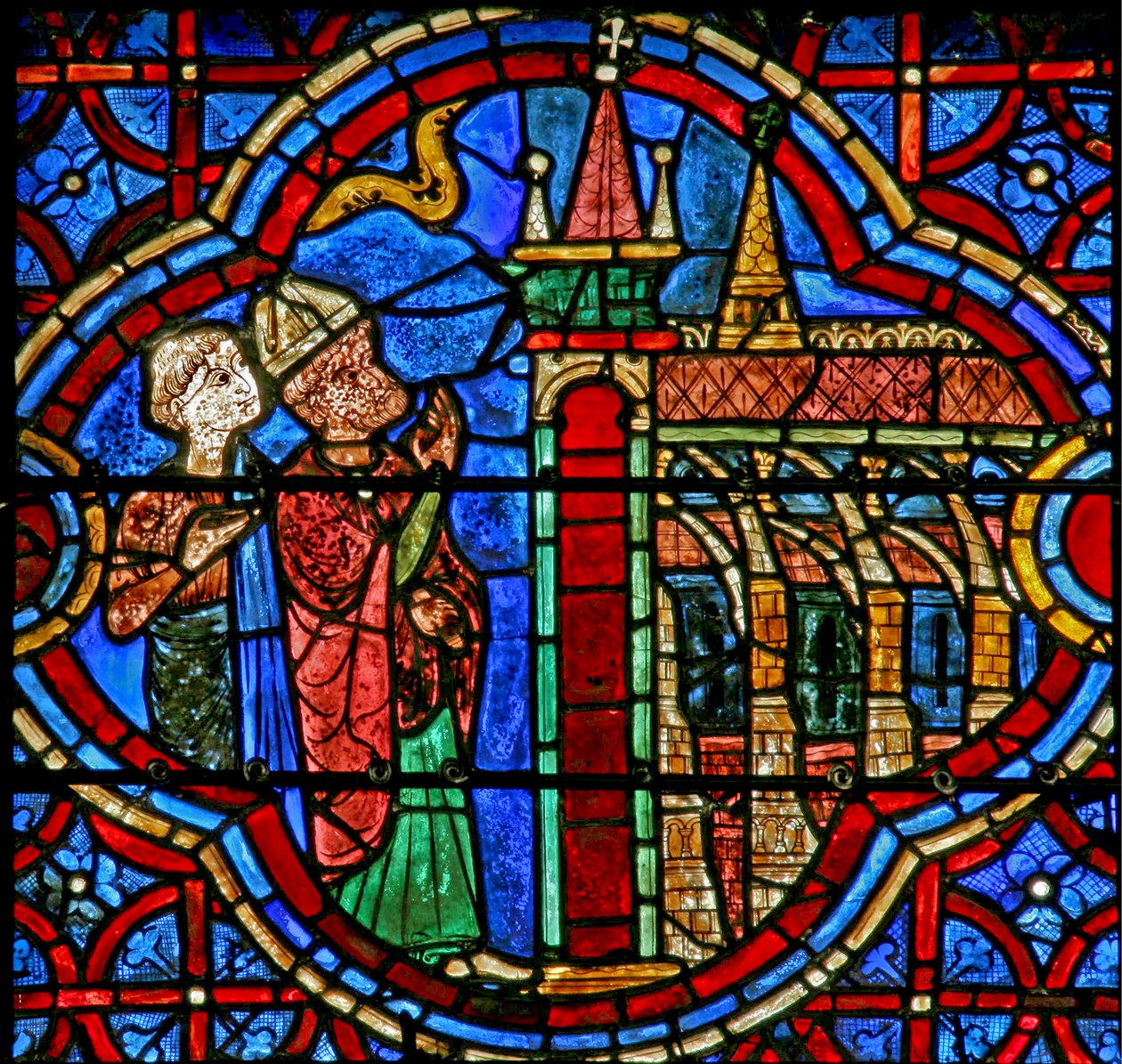 St Thomas - na catedral de Canterbury (w18) de French School