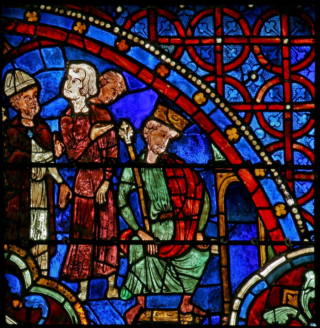 St Thomas Becket é apresentado a Henry II (w18) de French School