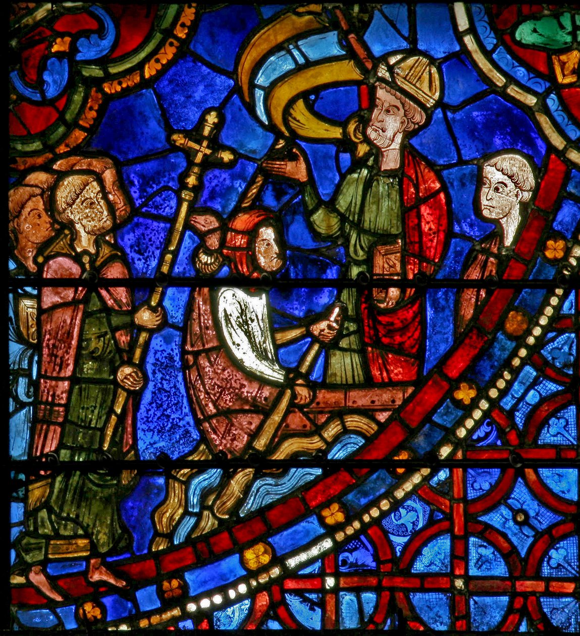 St Thomas Becket parte para a Inglaterra (w18) de French School
