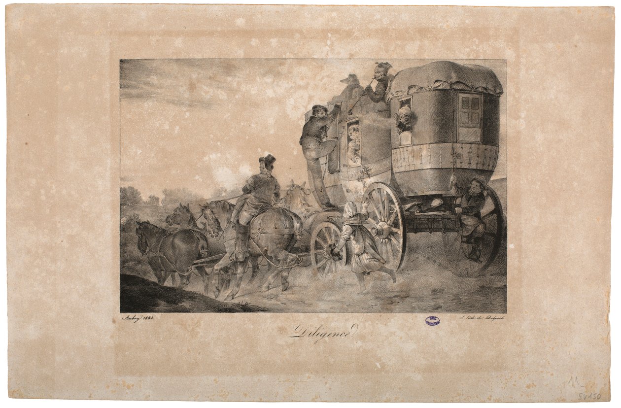 Diligência, 1823 de French School