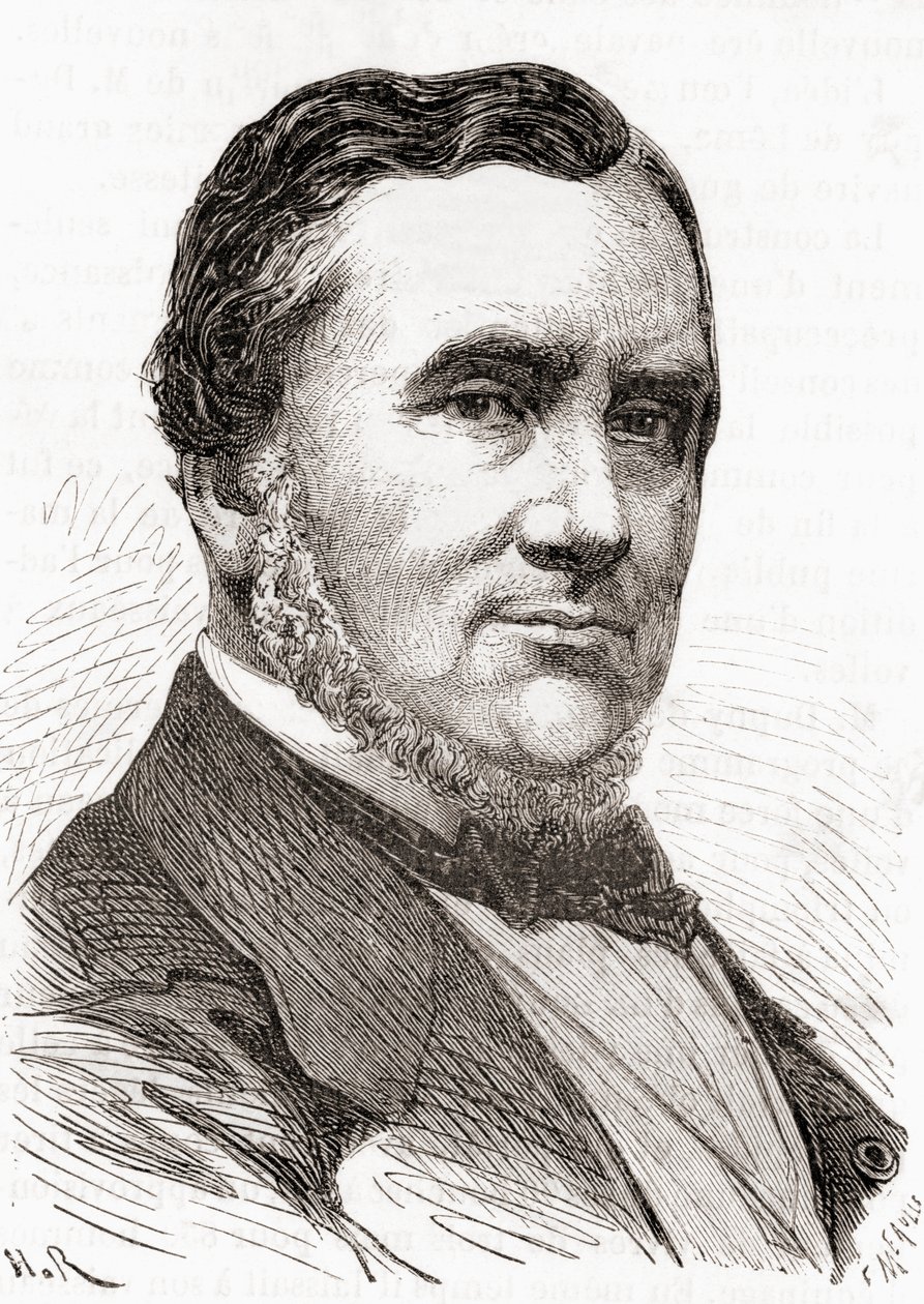 Stanislas Charles Henri Dupuy de Lôme, de Les Merveilles de la Science, publicado por volta de 1870 (gravura) de French School