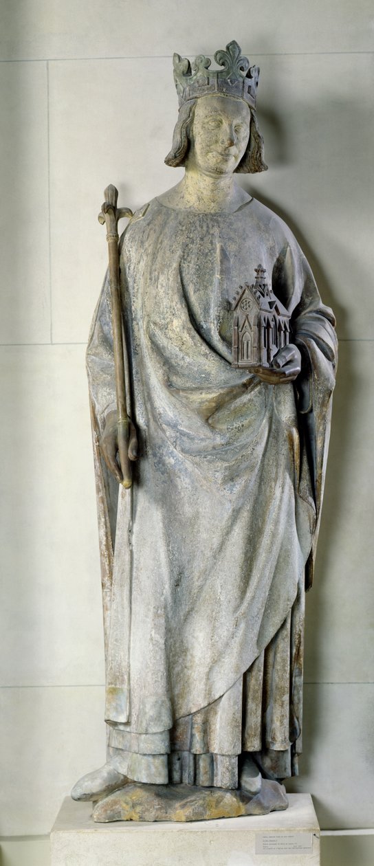 Estátua de Carlos V (1338-80) Rei da França, 1365-80 (ver também 210386) de French School