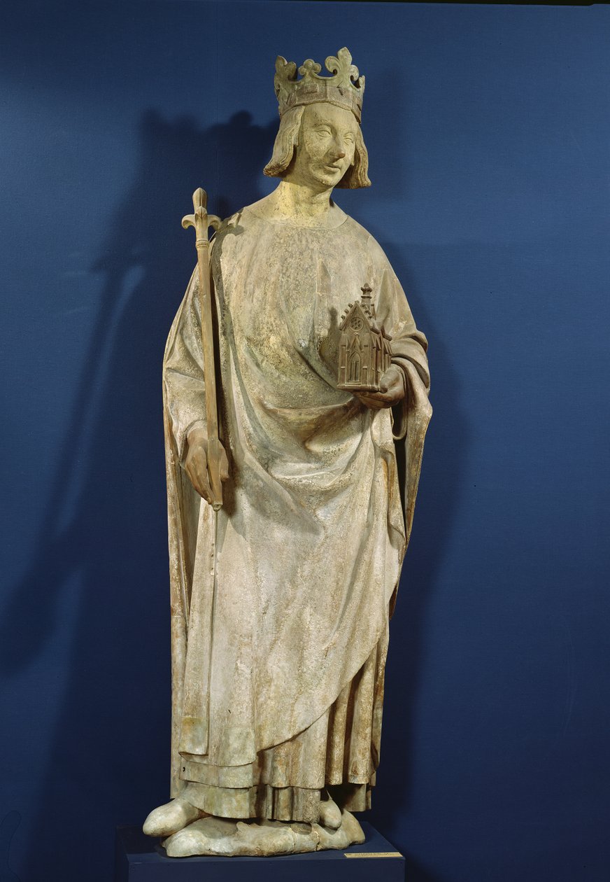 Estátua de Carlos V (1338-80) Rei da França, 1365-80 (ver também 27646) de French School