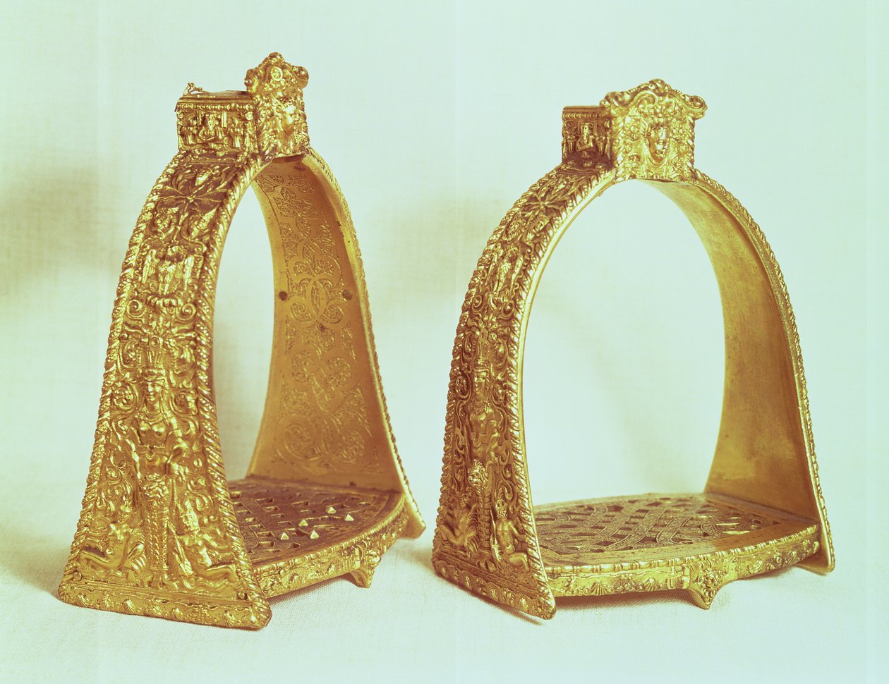 Estribos pertencentes a Luís XIV (1638-1715) (ouro) de French School