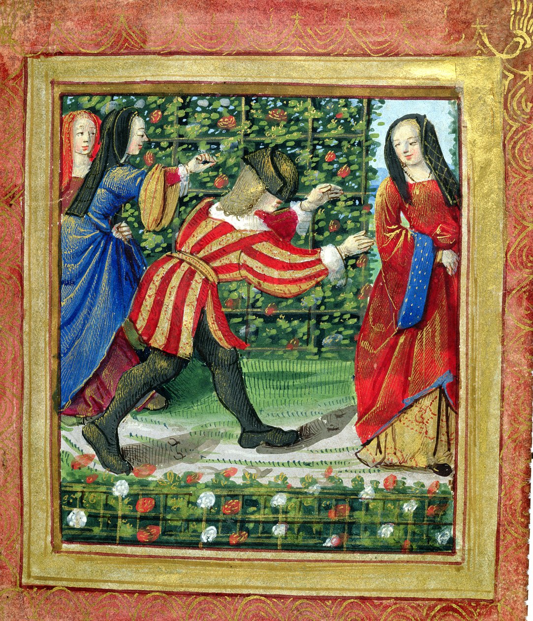 Stowe 955 f.7 Homem e mulher tocando Blind Man