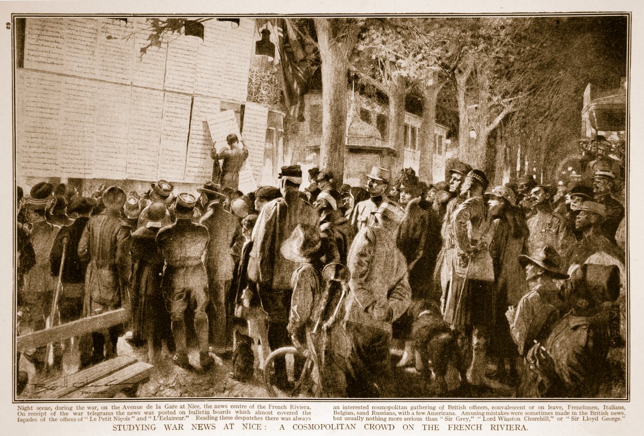 Estudando Notícias de Guerra em Nice: Uma Multidão Cosmpolitana na Riviera Francesa, 1914-19 de French School