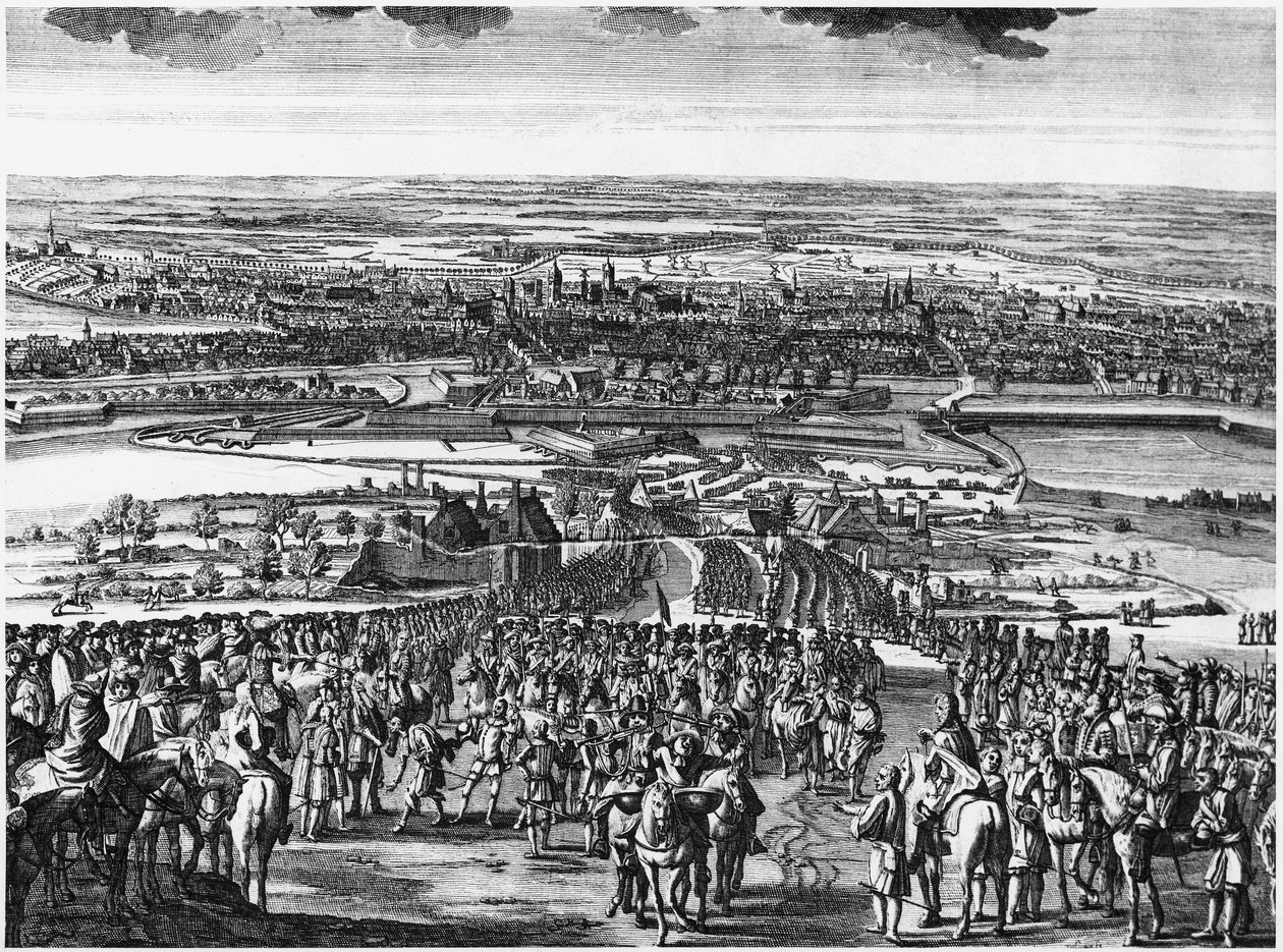 Rendição da cidade e cidadela de Ghent, 1678 de French School