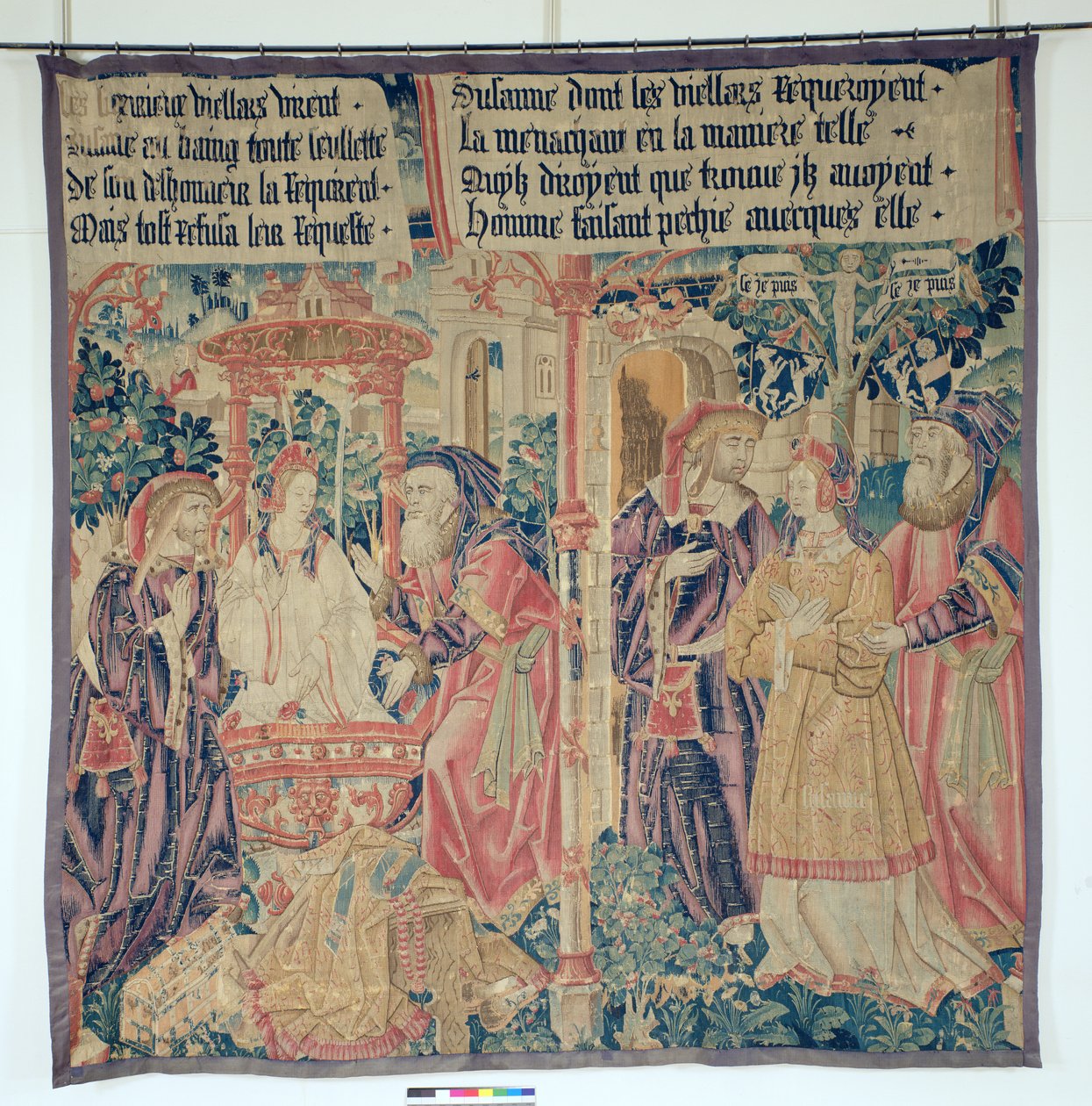 Susanna and the Elders, painel central da história de Susanna de French School