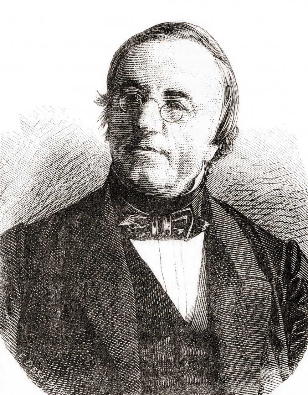 Físico suíço Auguste Arthur de la Rive, de Les Merveilles de la Science, pub.1870. de French School