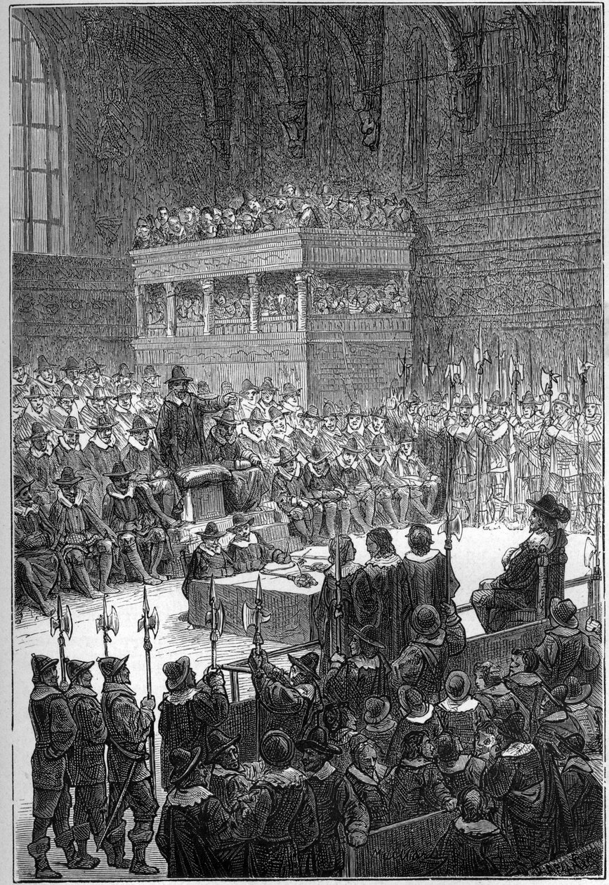 TRIAL DE CHARLES I - Rei da Grã-Bretanha e Irlanda de French School