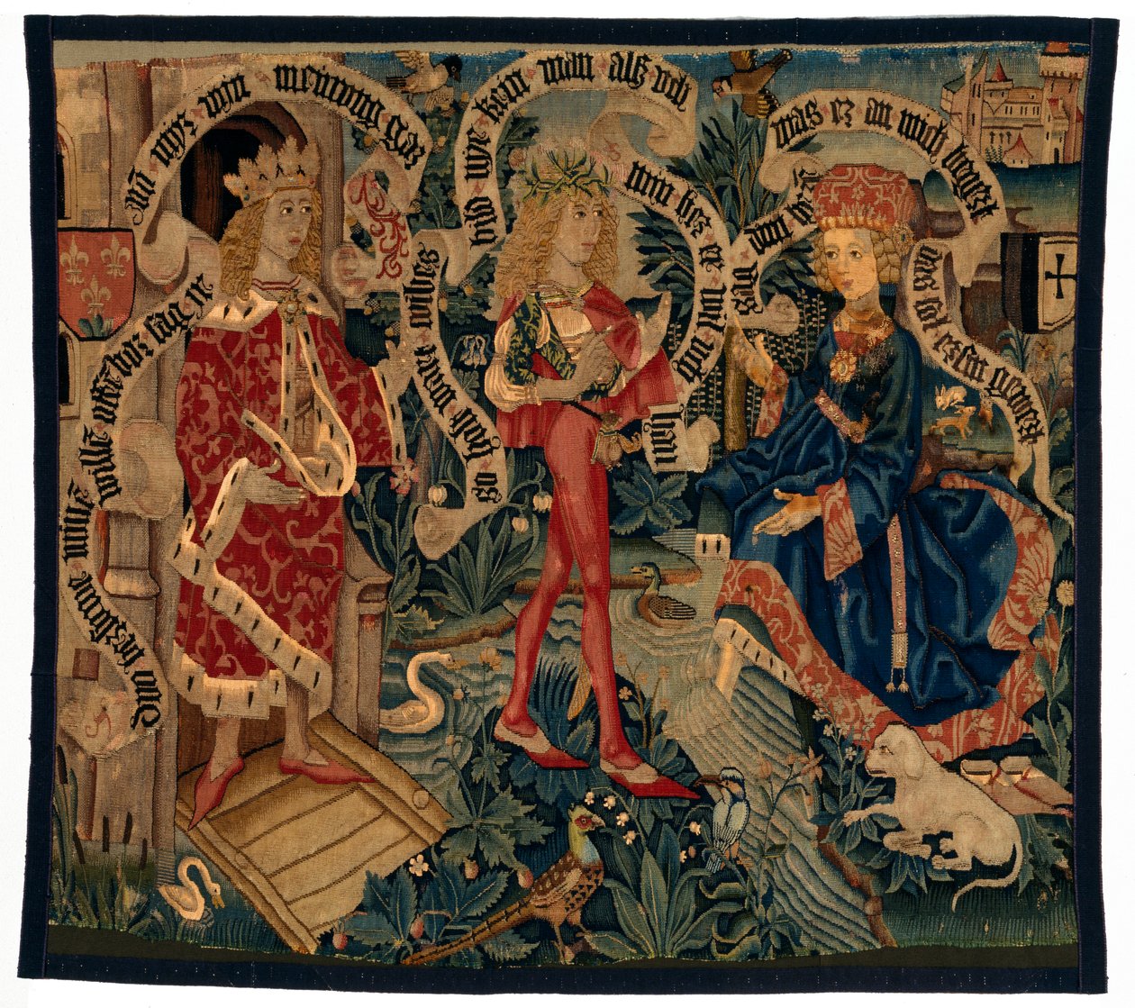 Tapeçaria representando David e Betsabé, de Estrasburgo de French School