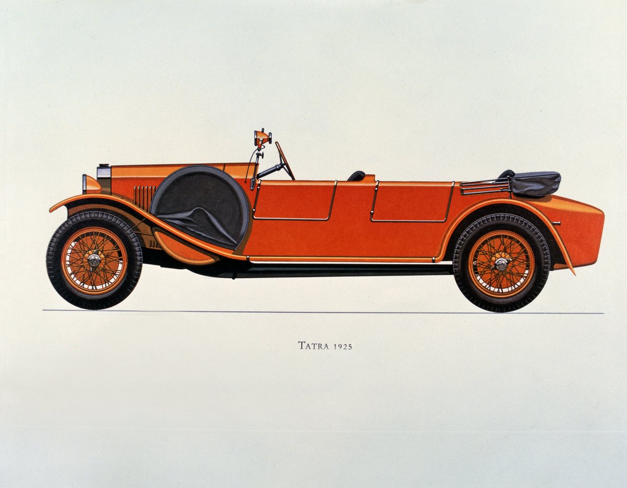 Carro de motor Tatra, 1925 de French School