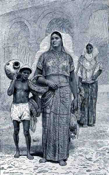 Mulheres de Tehuantepec, das cidades antigas do mundo novo, por Claude-Joseph-Desire Charnay, bar. 1887 de French School