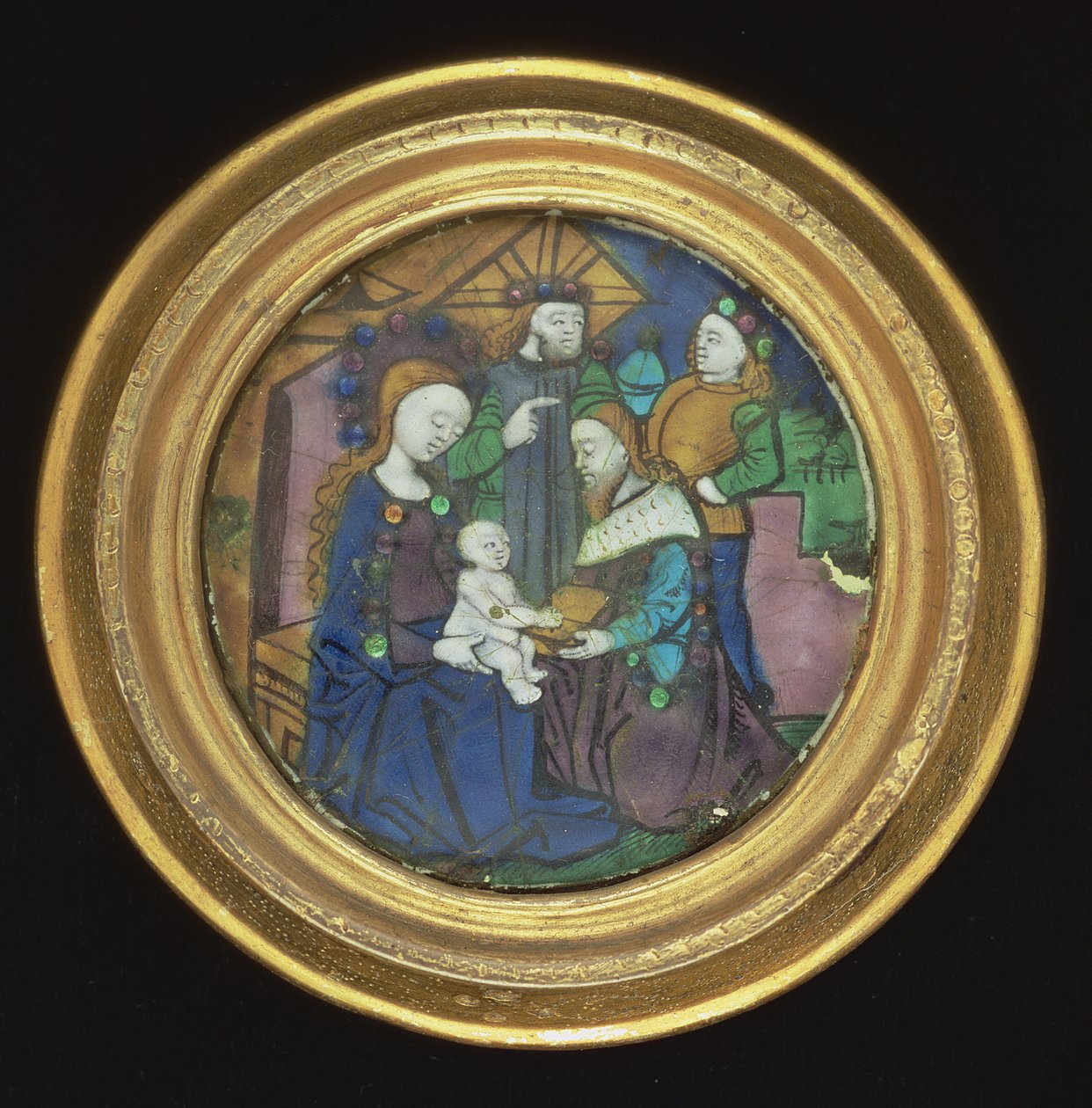A Adoração dos Magos, Limoges (esmalte) de French School