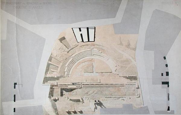 O Anfiteatro de Arles de French School