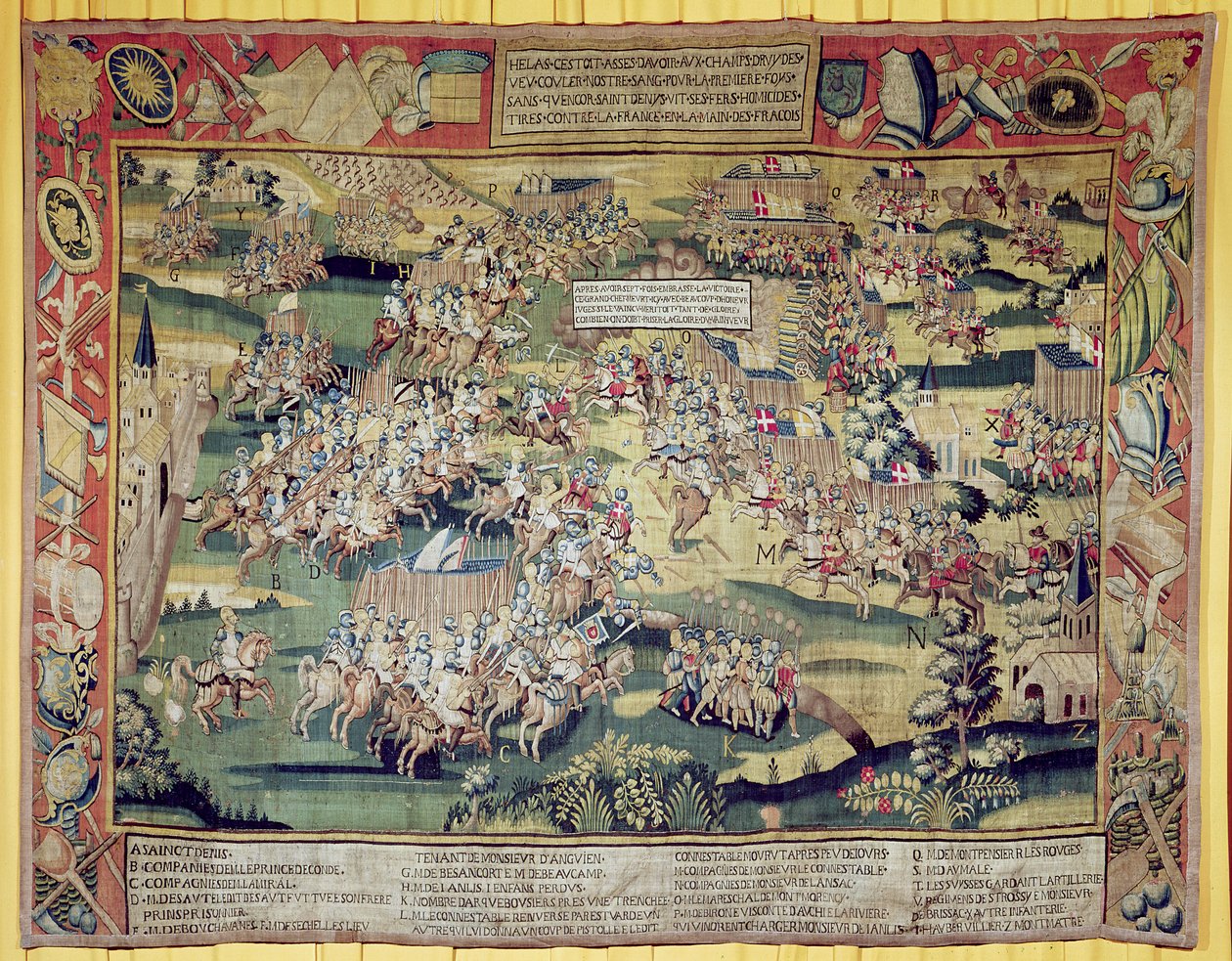 A Batalha de St. Denis, 10 de novembro de 1567, 1570-80 de French School