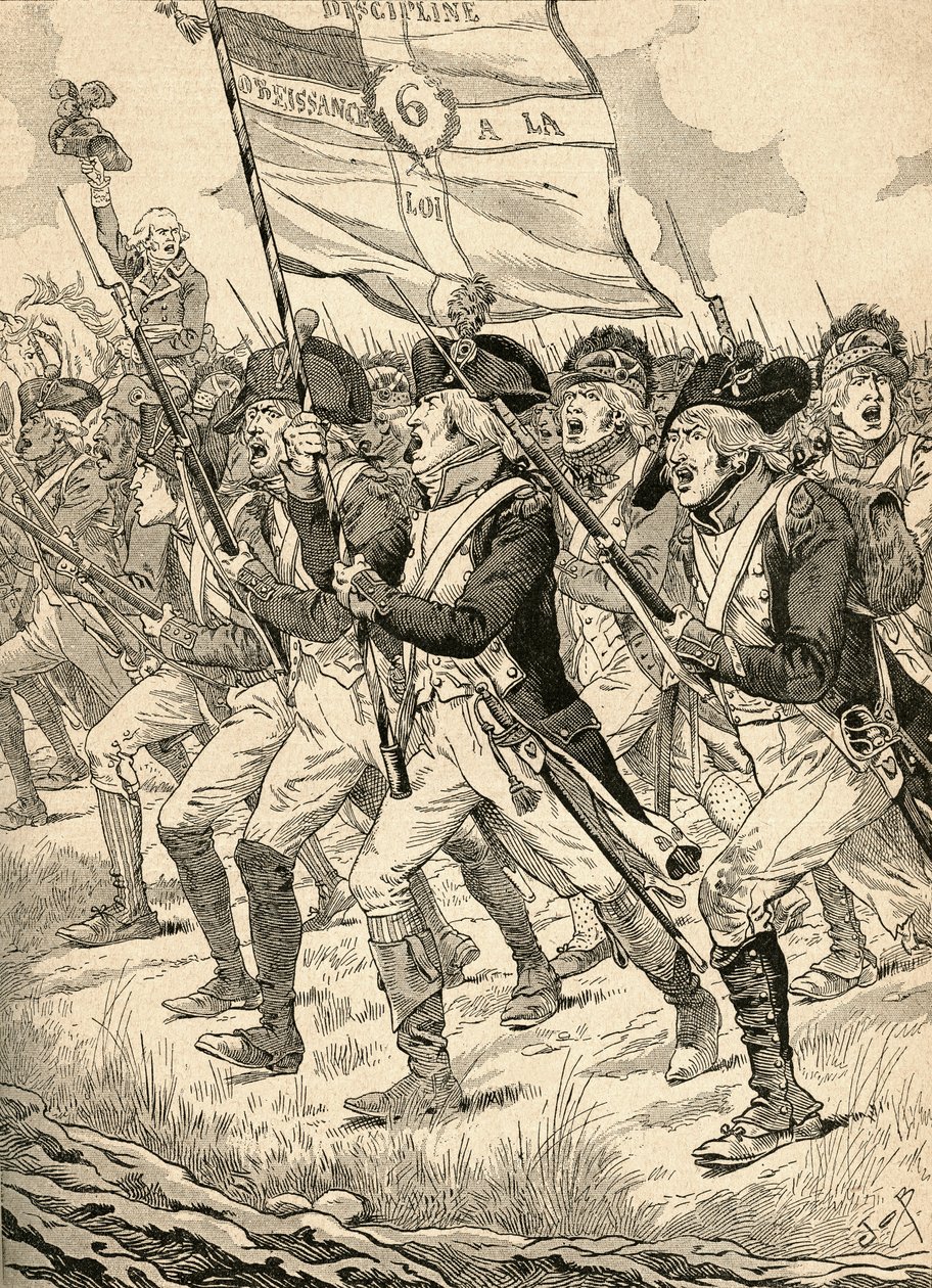 A Batalha de Valmy de French School