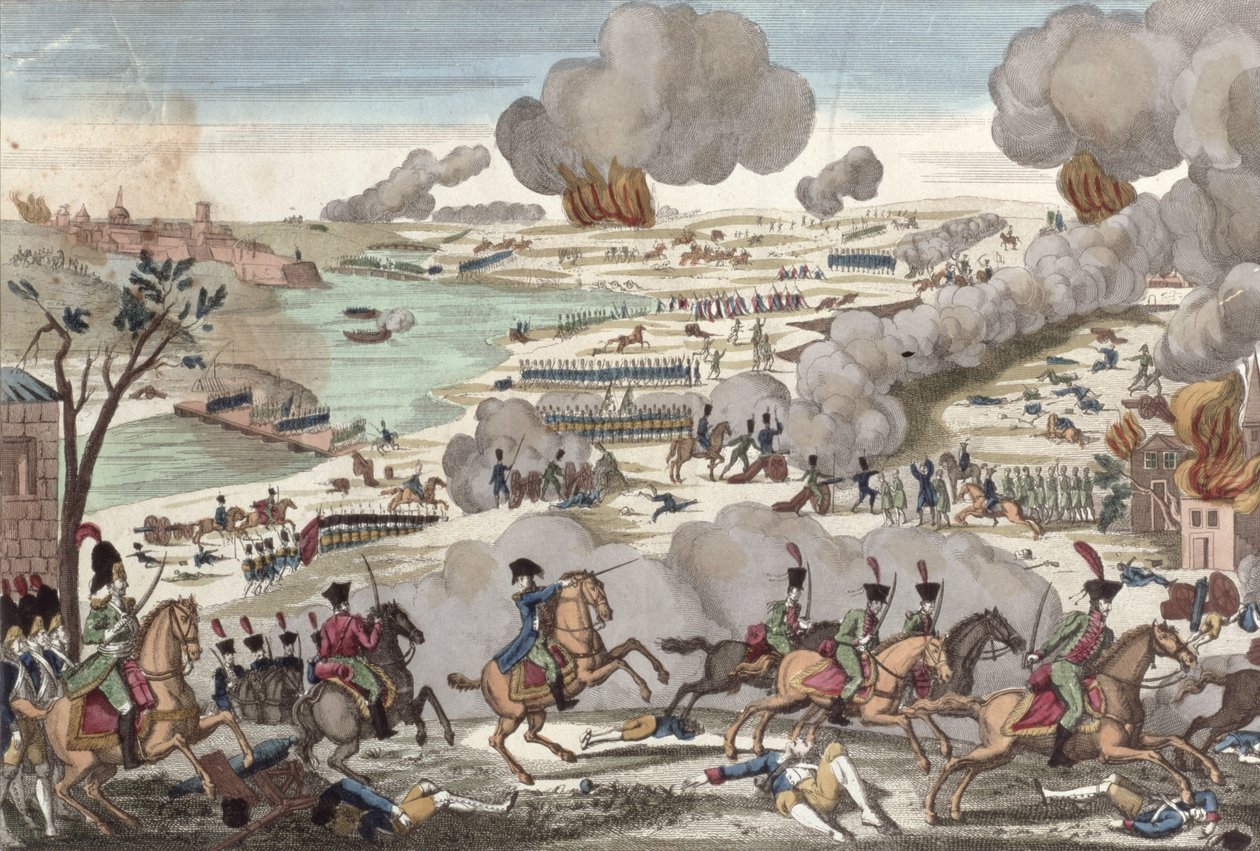 A Batalha de Wagram, 6 de julho de 1809 de French School