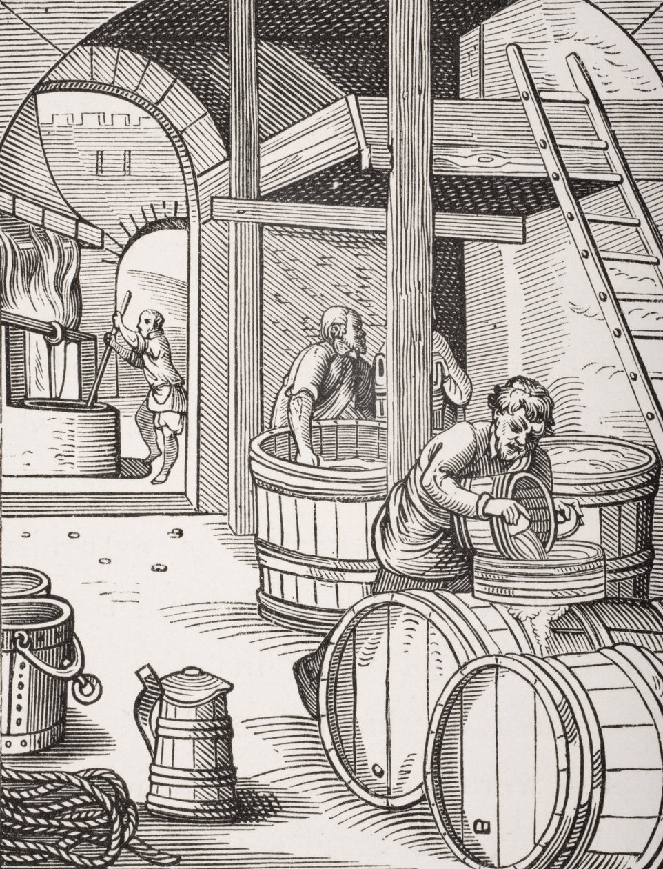 O Brewer, após uma ilustração do século XVI desenhada e gravada por Jost Amman (1539-91) de "Le Moyen Age et La Renaissance" por Paul Lacroix (1806-84) publicou 1847 de French School