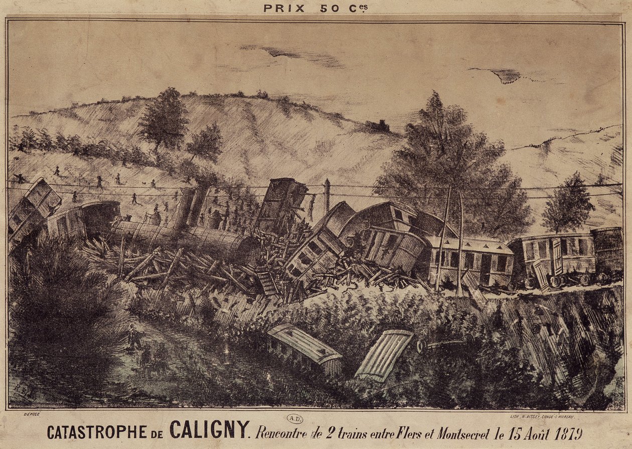 O desastre de Caligny: Colisão de dois comboios entre Flers e Montsecret, 15 de Agosto de French School