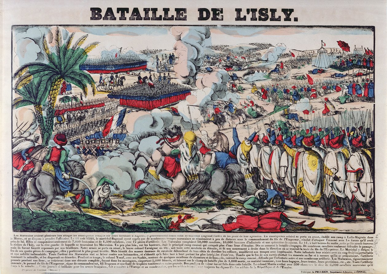 A captura do séquito de Abd-el-Kader (1808-1883) ou, A batalha de Isly em 14 de agosto de 1844, 1844-63 de French School