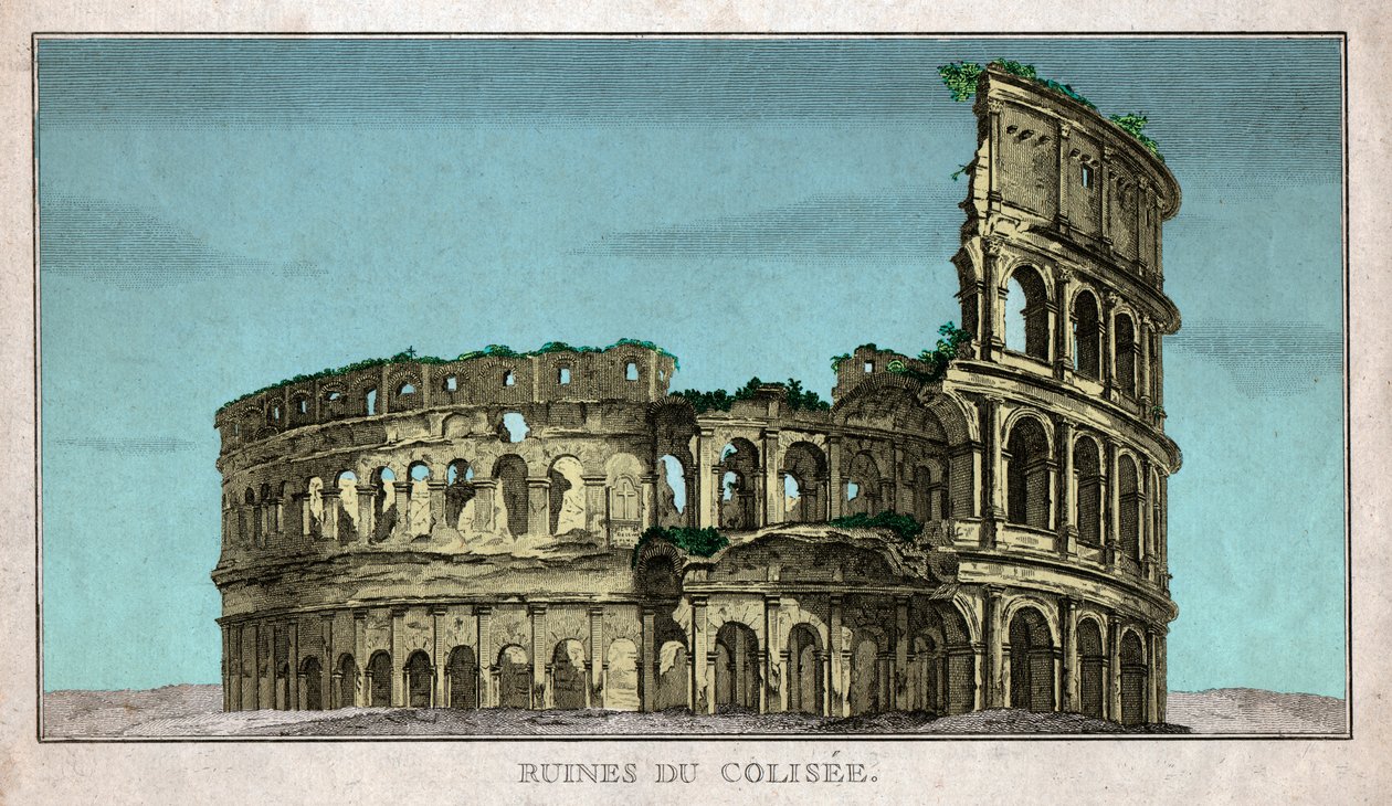 O Coliseu. (gravura de French School