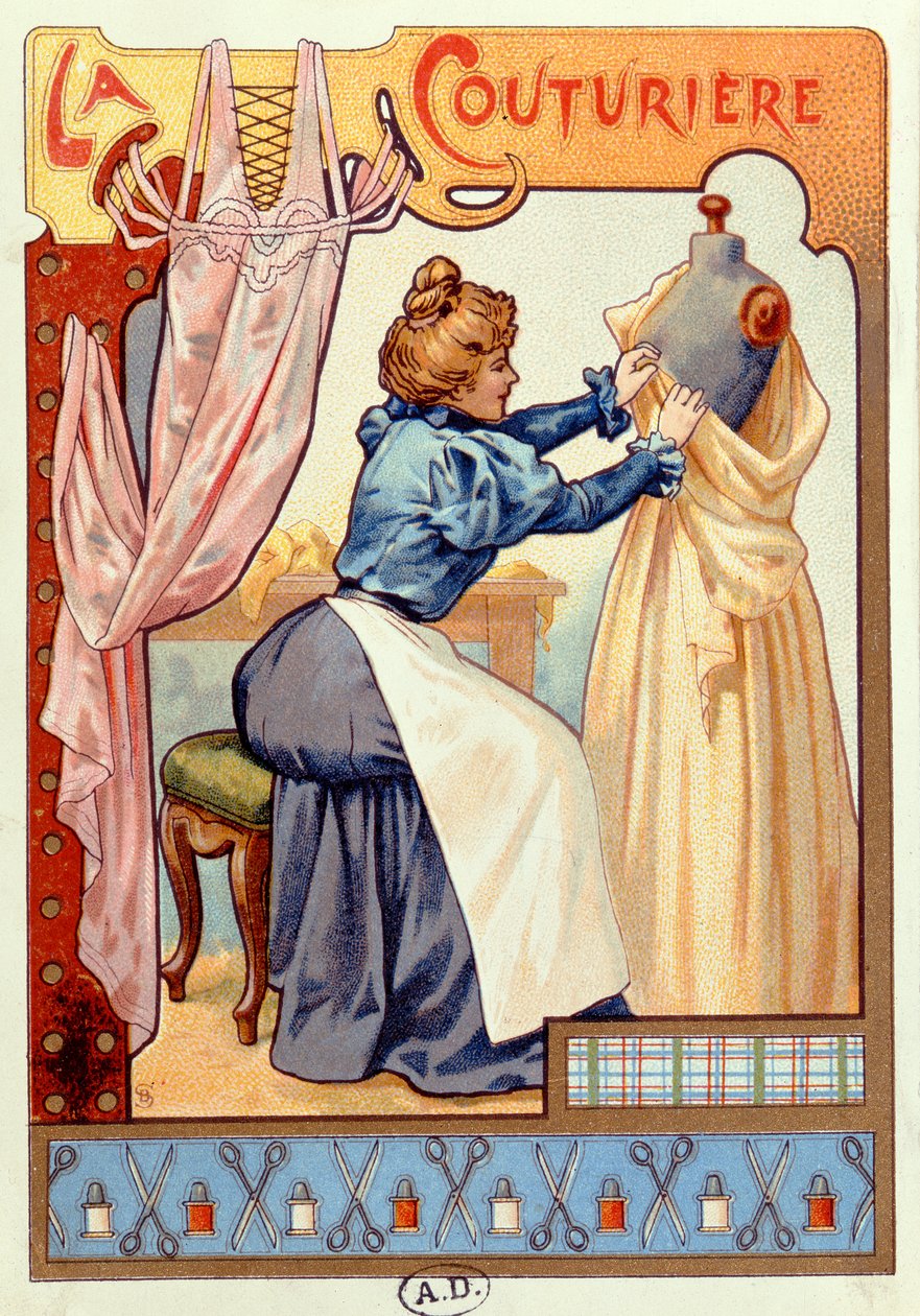 The Couturier, 1899 de French School