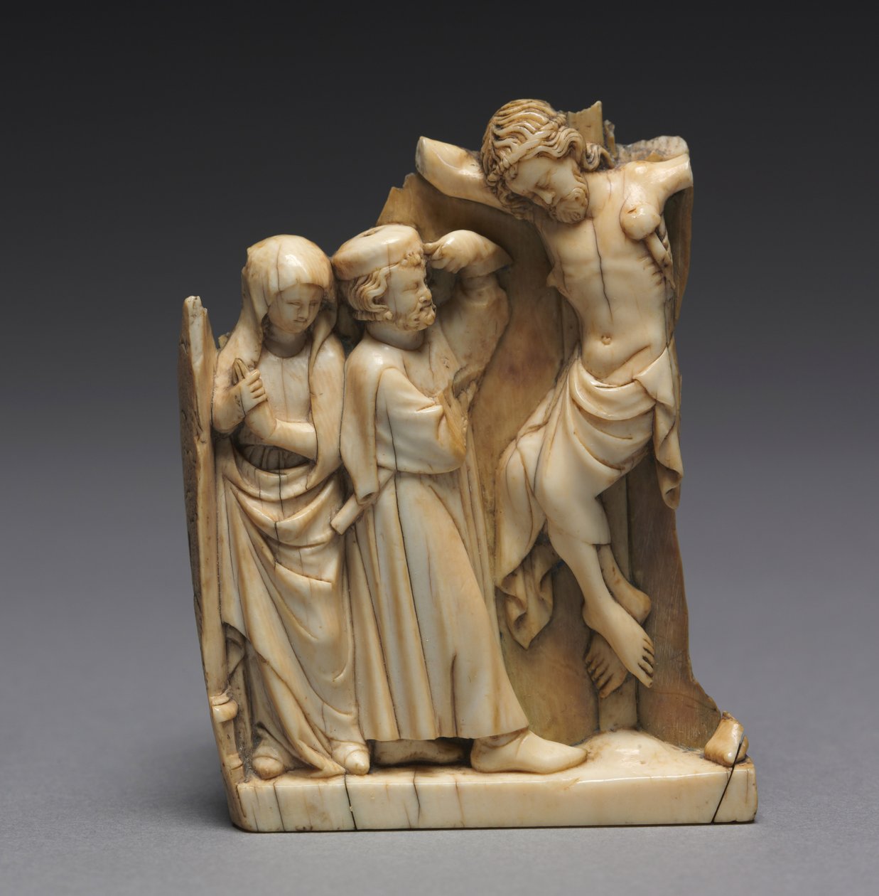 A Crucificação, c.1290-1320 de French School