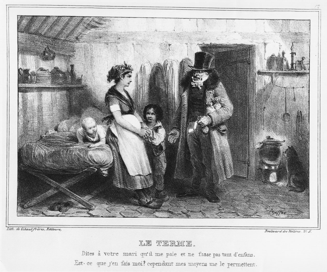 A data do pagamento, c.1840 de French School
