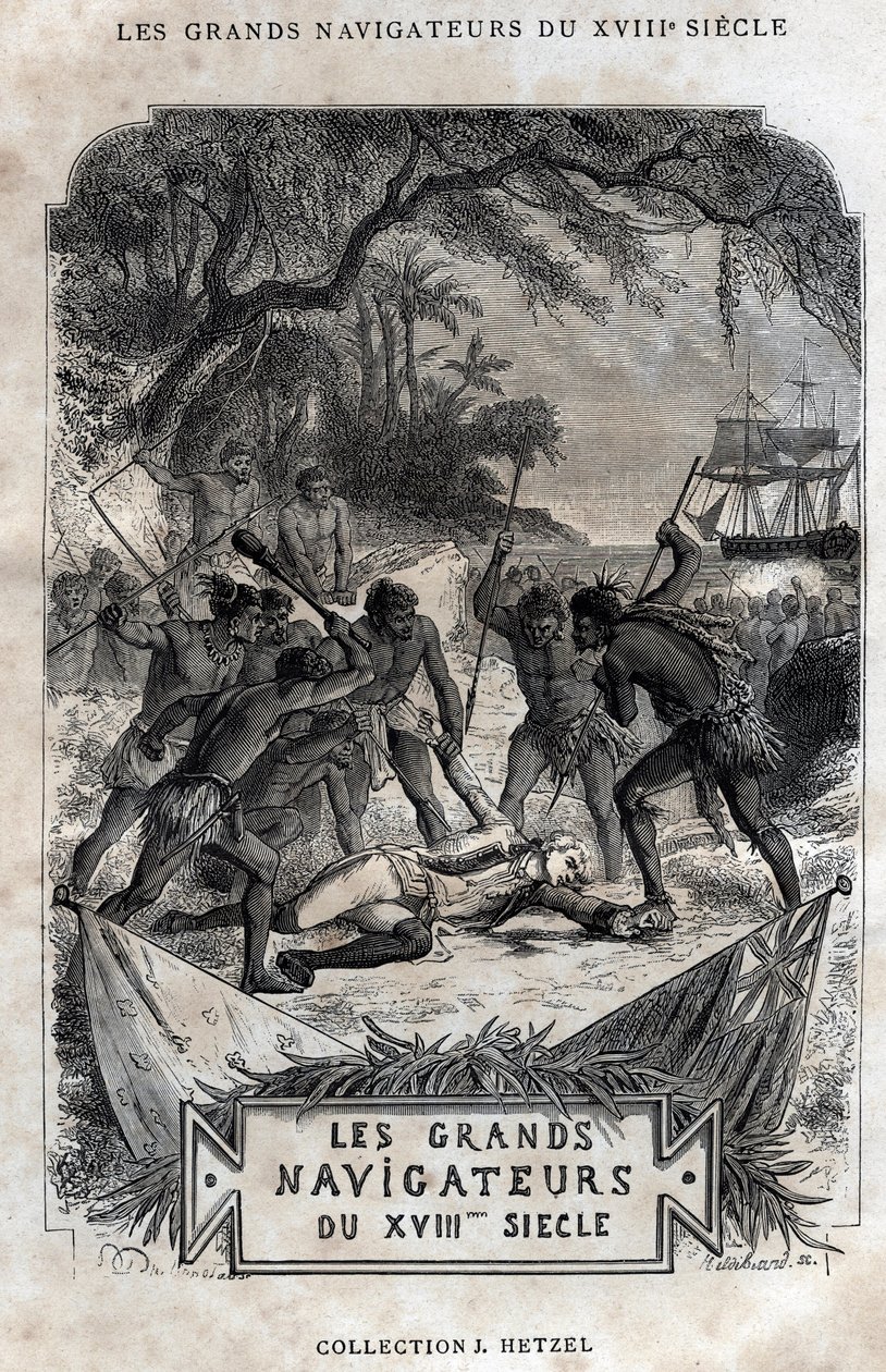 A Morte do Capitão James Cook de French School