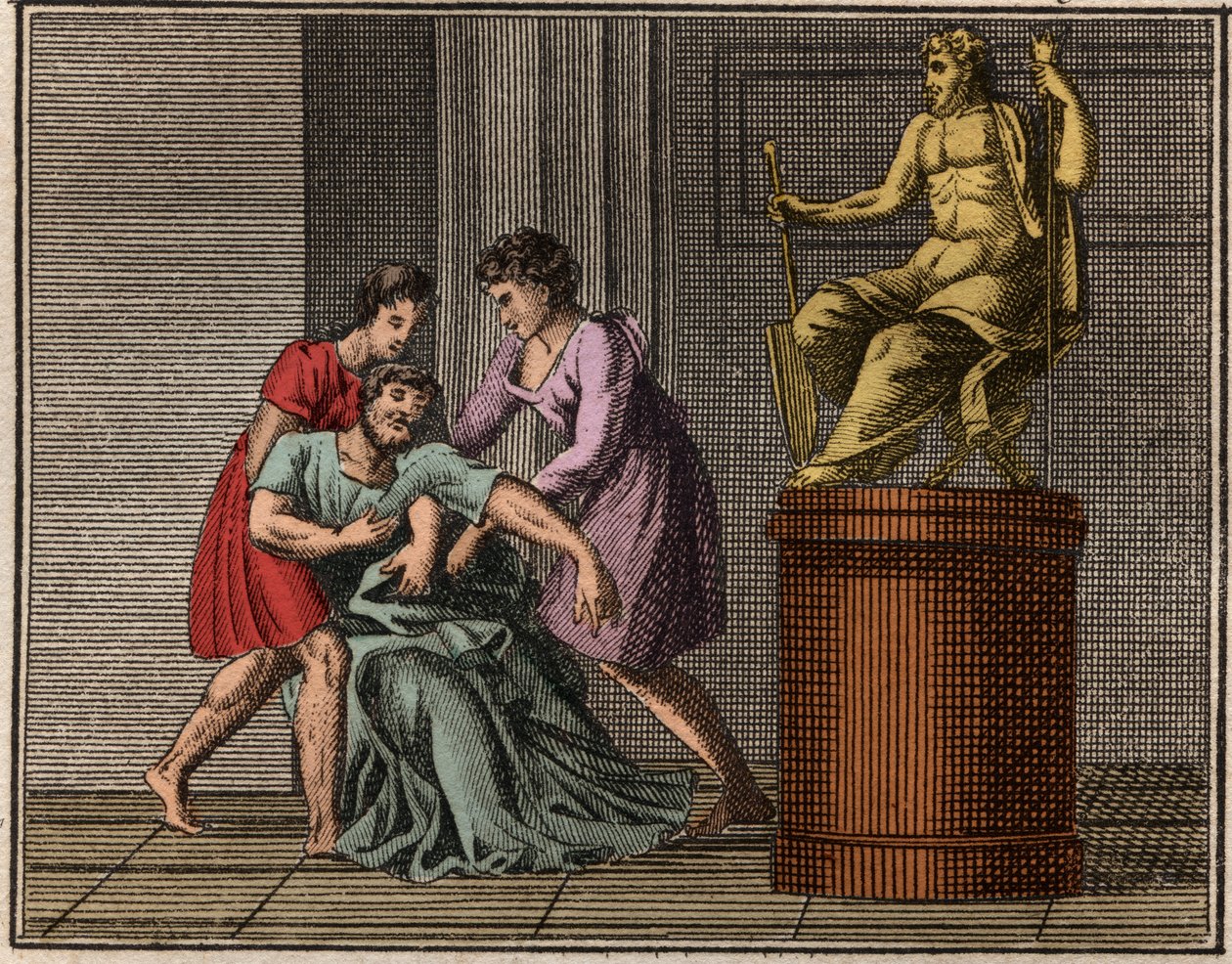 A morte de Demóstenes, 384-322 aC de French School