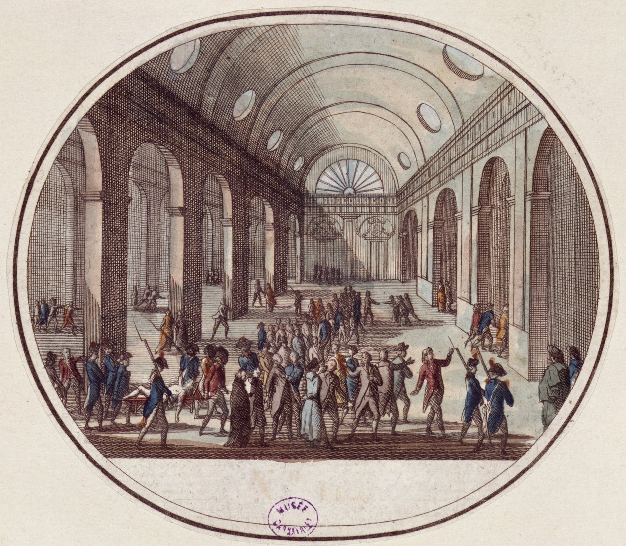 A morte dos vinte um deputados girondinos, 31 de outubro de 1793 (10 Brumário Ano 2) de French School
