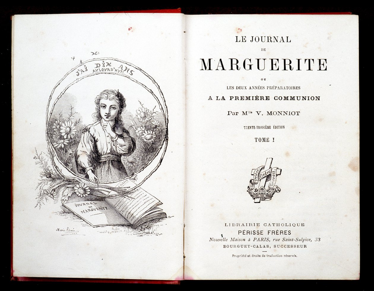 O Diário de Margarita ou os dois anos de preparação para a primeira comunhão da Sra. V. Monniot. de French School