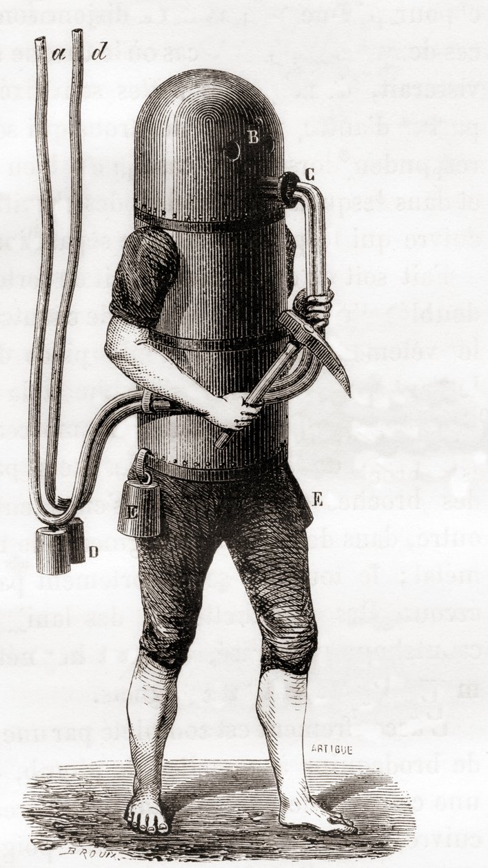 A Máquina de Mergulho de Karl Heinrich Klingert de French School