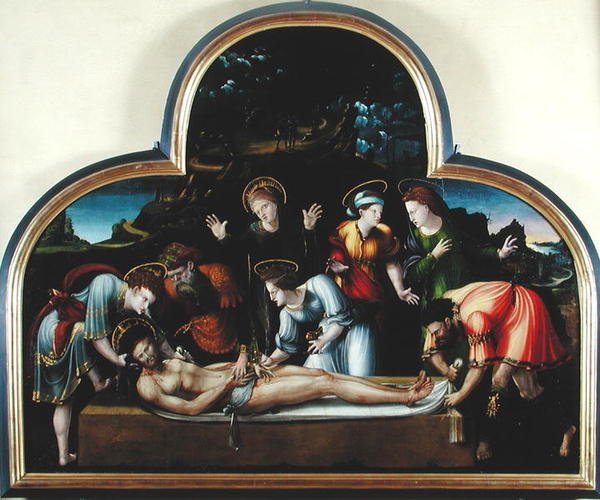O Entombment ou, o Virgin Swooning de French School
