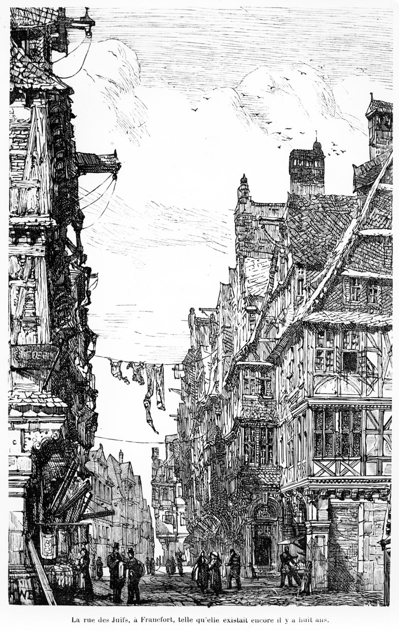 O Frankfurt Judengasse, c.1860-70 de French School