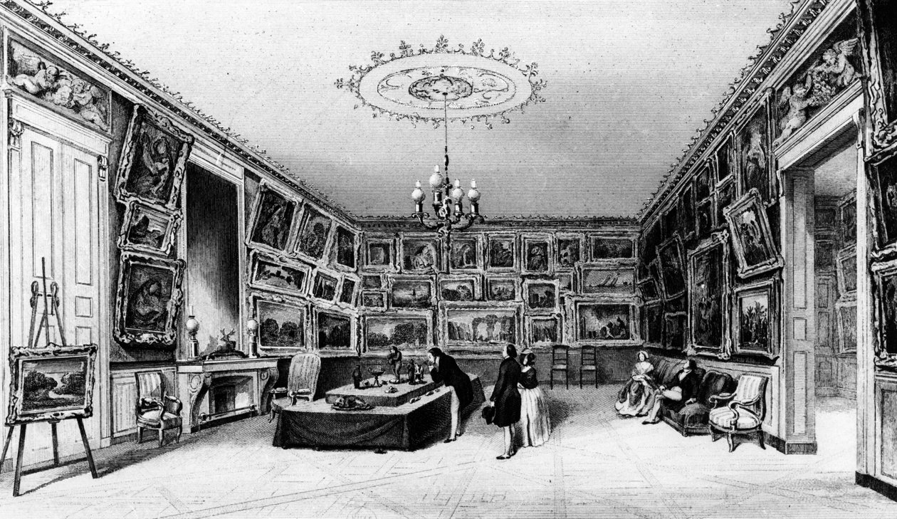 A Galeria Durand-Ruel, 103, rue des Petits-Champs, Paris, 2ª metade do século XIX de French School