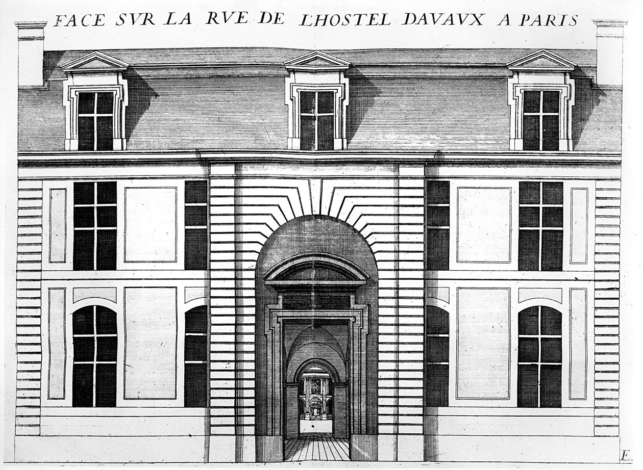 O Hotel d&39;Avaux, rue du Temple, Paris de French School
