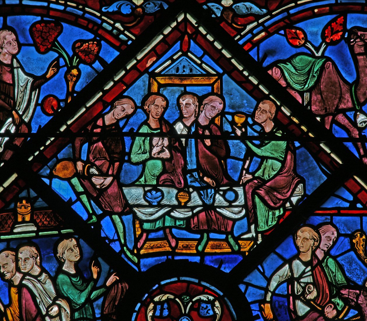 A janela de José: ele recebe seus irmãos com uma festa (w41) de French School