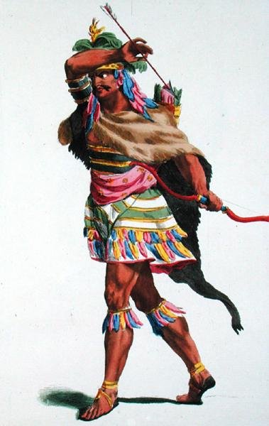 O Rei de Angola, gravado por Pierre Duflos (1742-1816) de French School