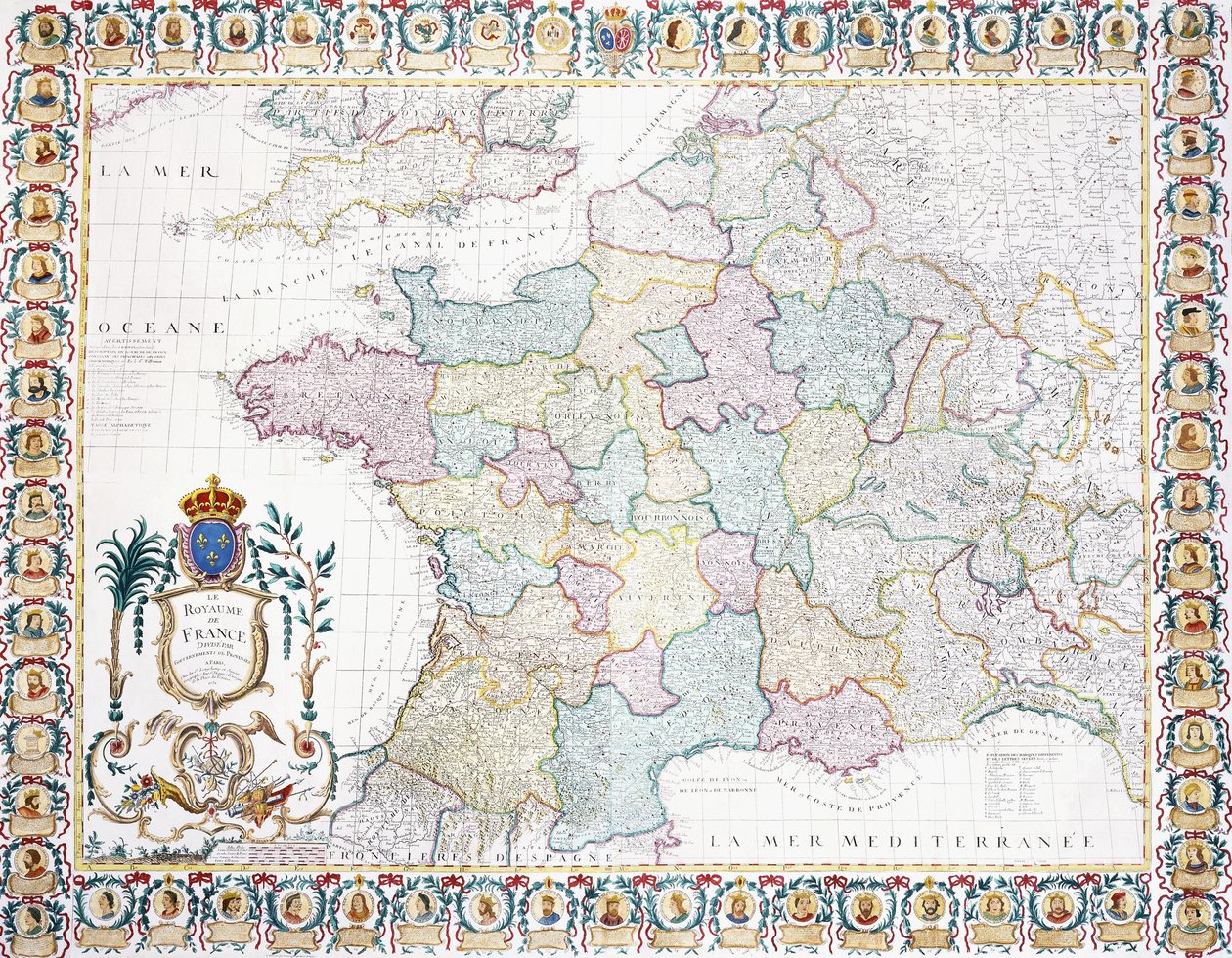 O Reino da França se dividiu em governos locais, 1751 de French School