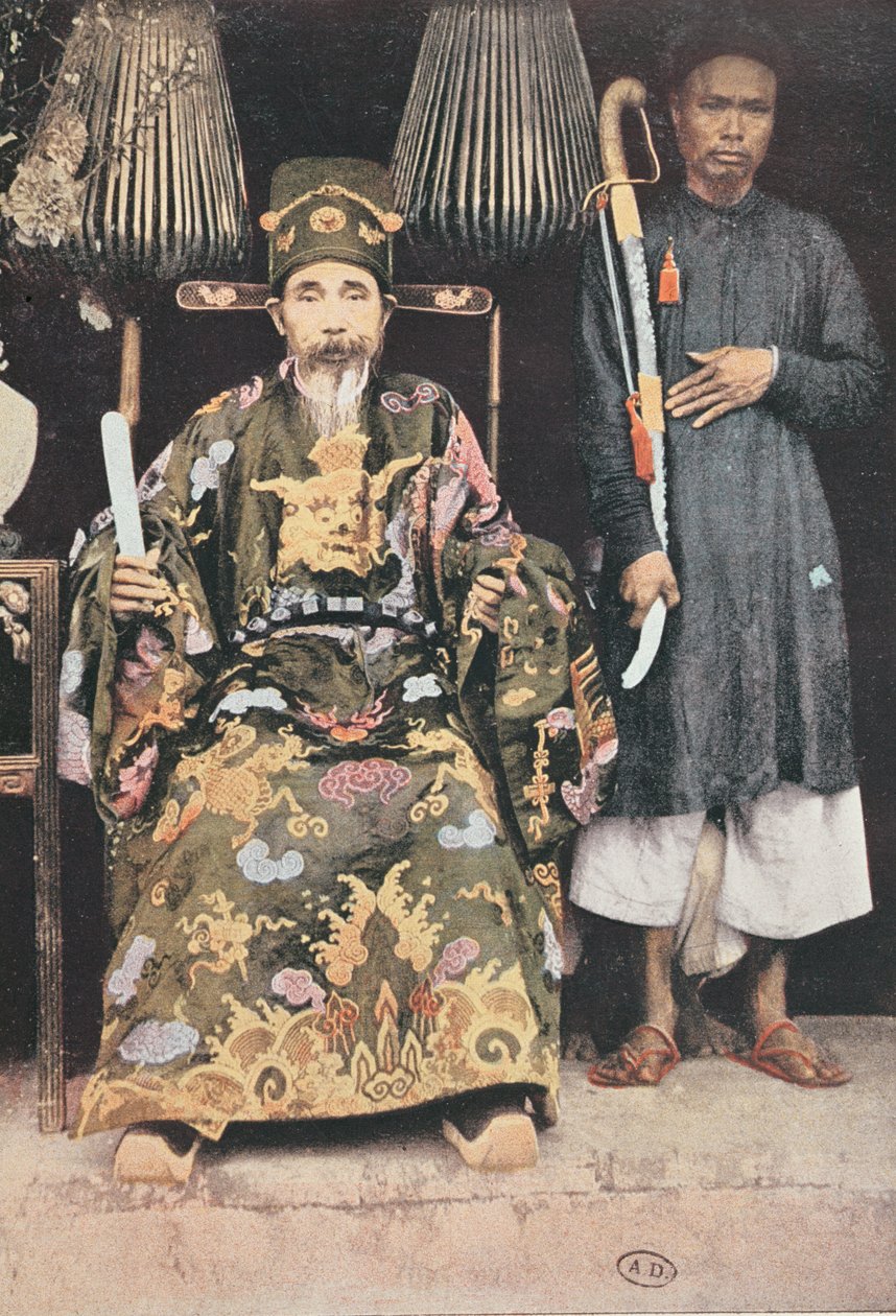 O Kinh Luoc ou Imperador Vice-rei em Tonkin, 1896 de French School