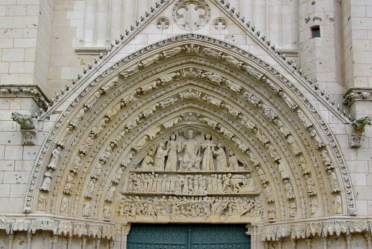 O último julgamento, a partir do centro do tímpano da fachada oeste de French School