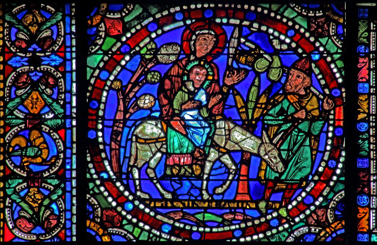 A janela da Vida de Cristo: Voo para o Egito - e retorno (w50) de French School