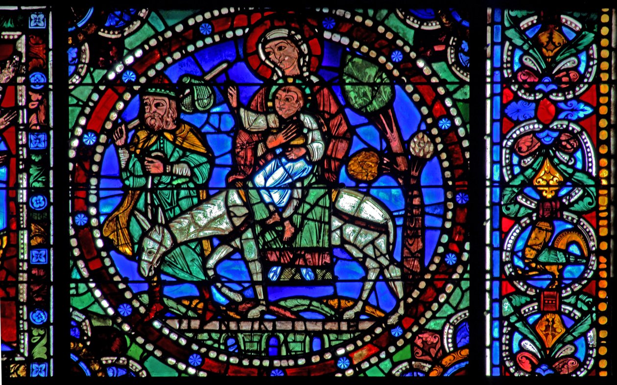 A janela da Vida de Cristo: Voo para o Egito - o retorno (w50) de French School