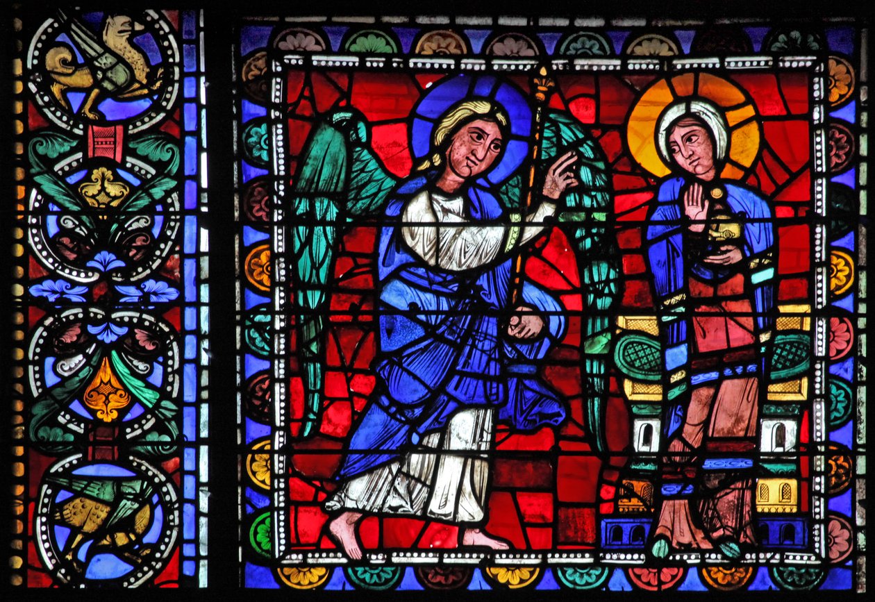 A janela da Vida de Cristo: A Anunciação (w50) de French School