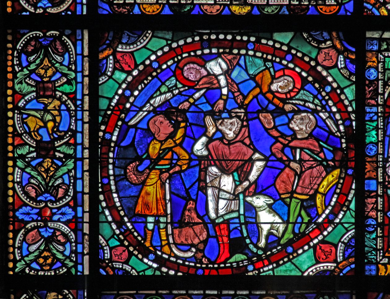 A janela da Vida de Cristo: A Anunciação aos Pastores (w50) de French School